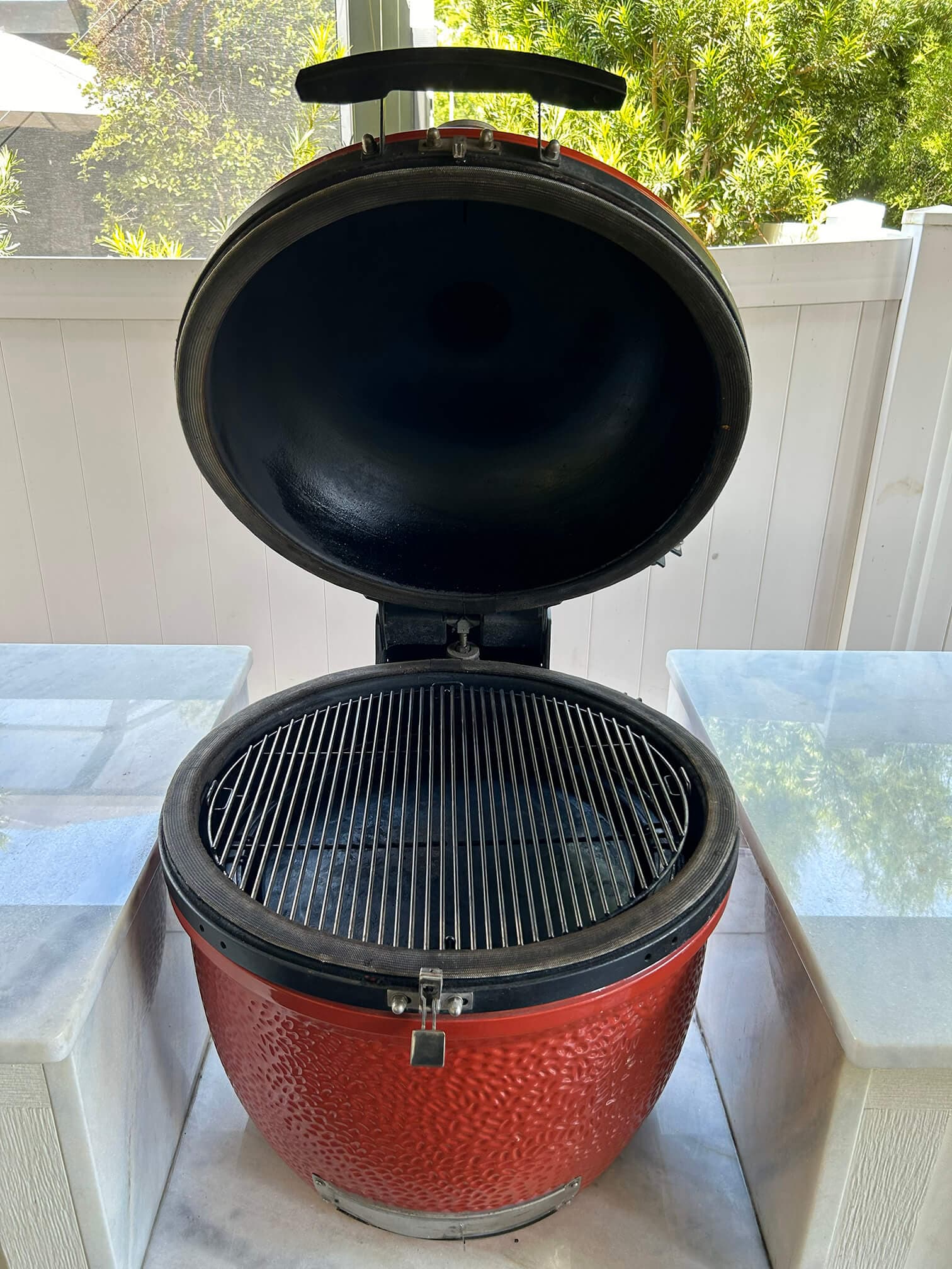 Restored grill components