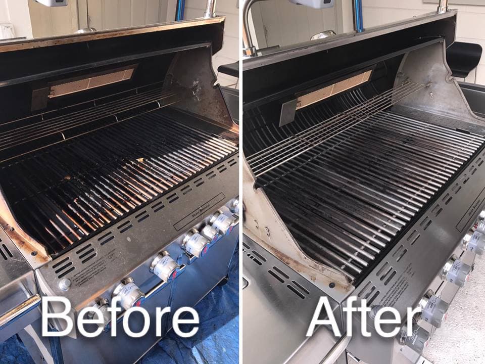 Grill cleaning result 1
