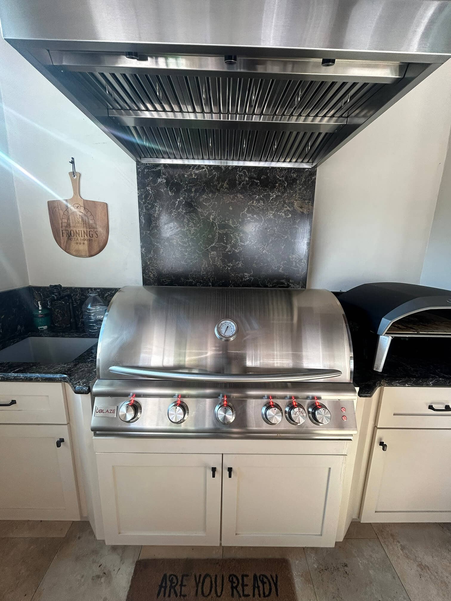 Clean grill ready for cooking