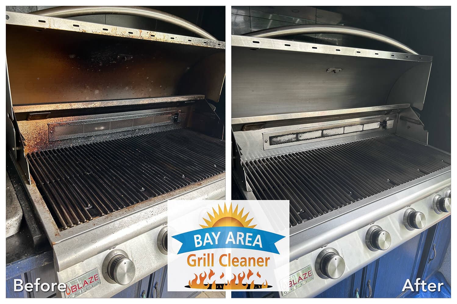 Deep cleaned grill