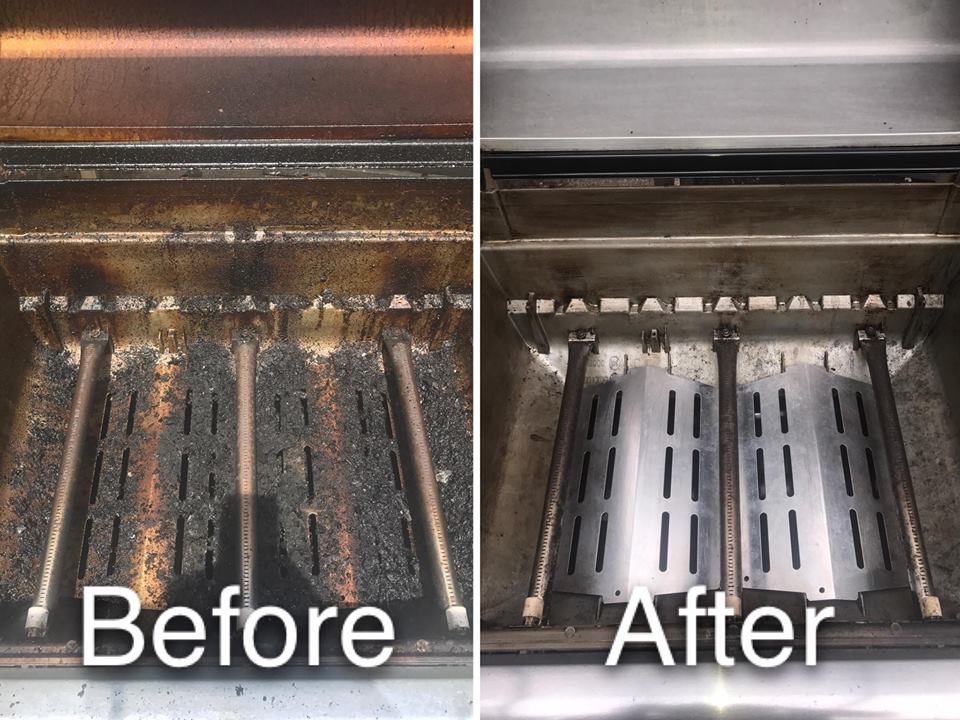 Grill cleaning result 4